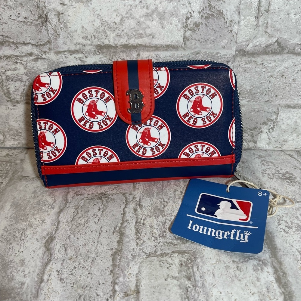 Loungefly Boston Red Sox Navy and Red Wallet